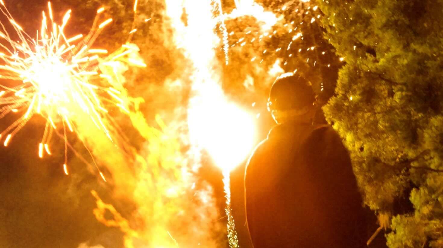 Choreographed fireworks event